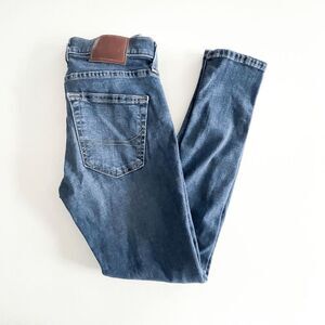 Hollister Womens Denim Advanced Stretch Distressed Super Skinny Jeans Blue 28